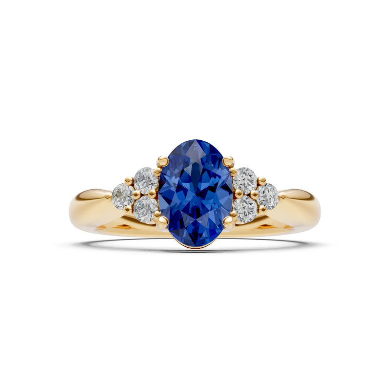 Oval Antique Inspired Design Engagement Ring
