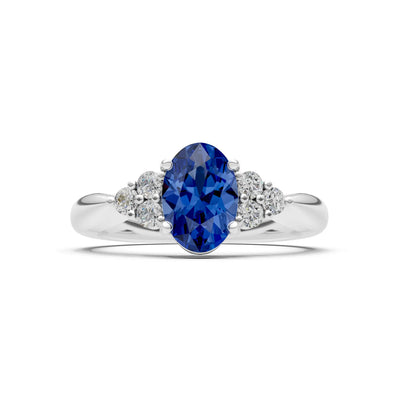 Oval Antique Inspired Design Engagement Ring