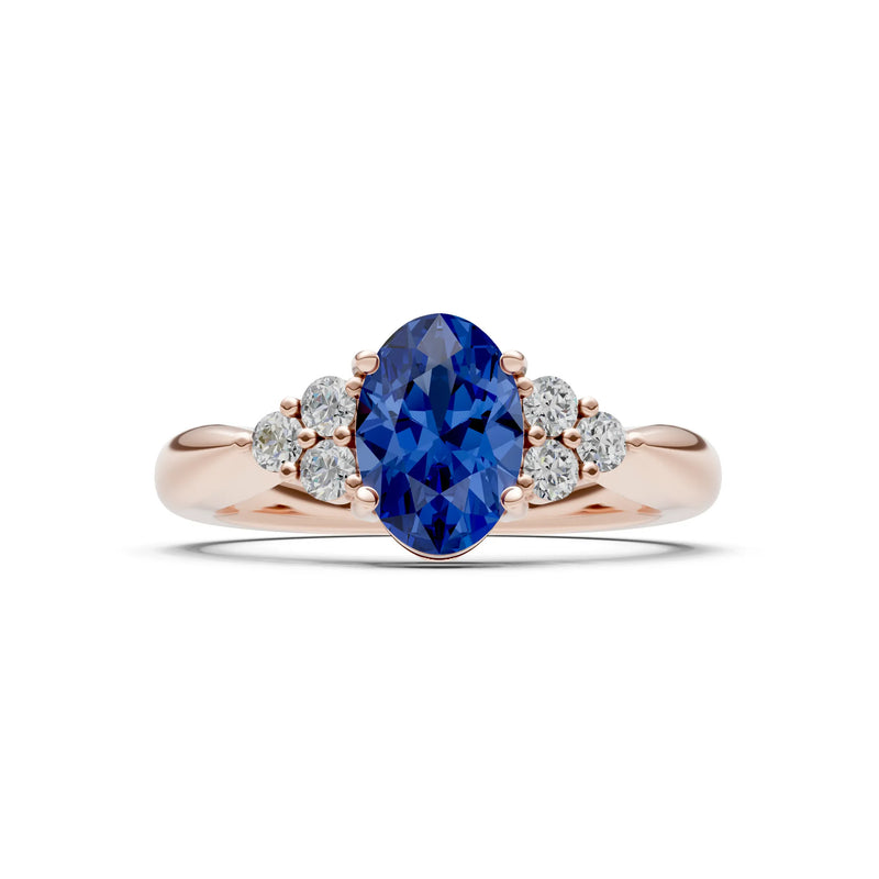Oval Antique Inspired Design Engagement Ring