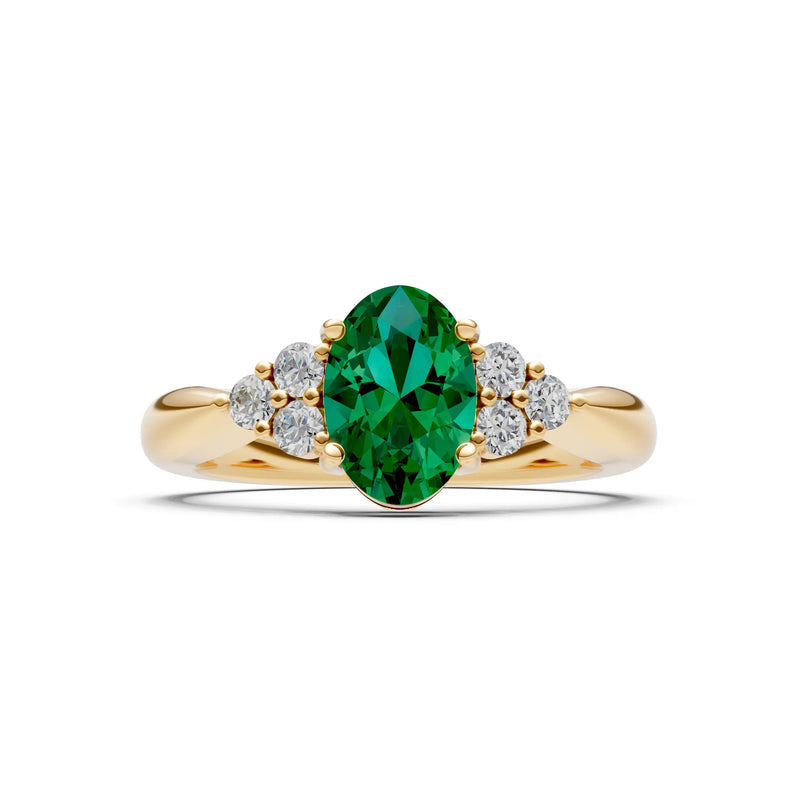 Oval Antique Inspired Design Engagement Ring
