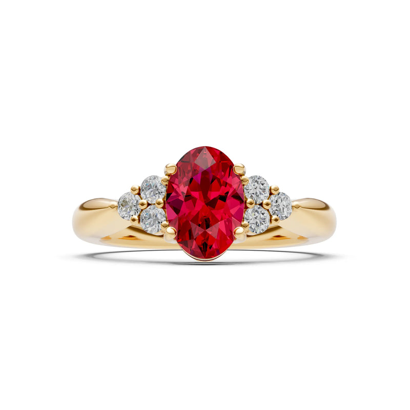 Oval Antique Inspired Design Engagement Ring