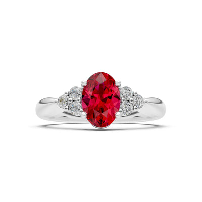 Oval Antique Inspired Design Engagement Ring