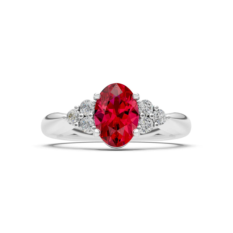 Oval Antique Inspired Design Engagement Ring