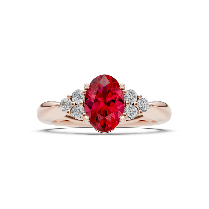 Oval Antique Inspired Design Engagement Ring