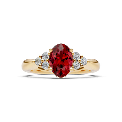 Oval Antique Inspired Design Engagement Ring