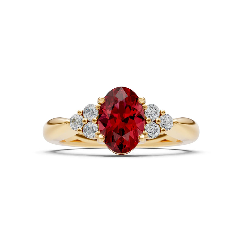 Oval Antique Inspired Design Engagement Ring