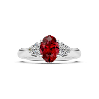 Oval Antique Inspired Design Engagement Ring