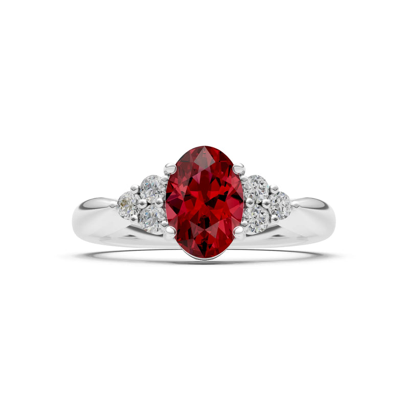 Oval Antique Inspired Design Engagement Ring
