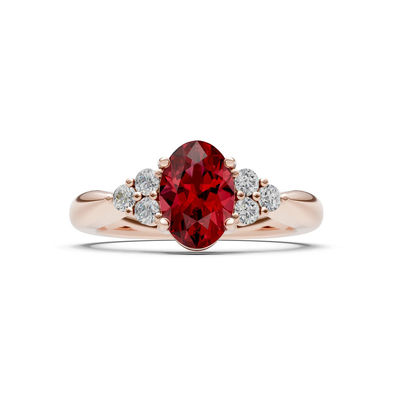 Oval Antique Inspired Design Engagement Ring