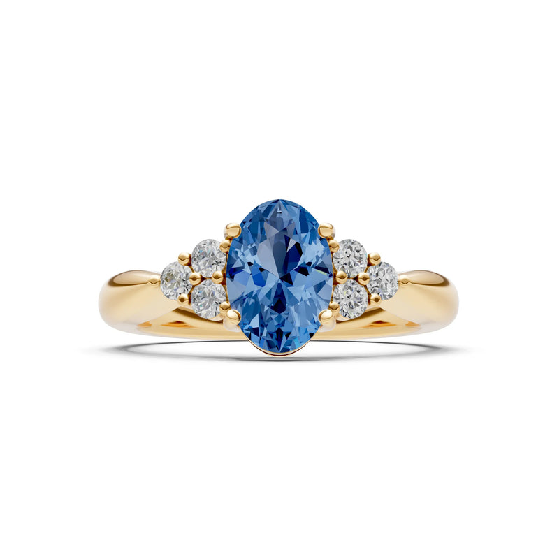 Oval Antique Inspired Design Engagement Ring