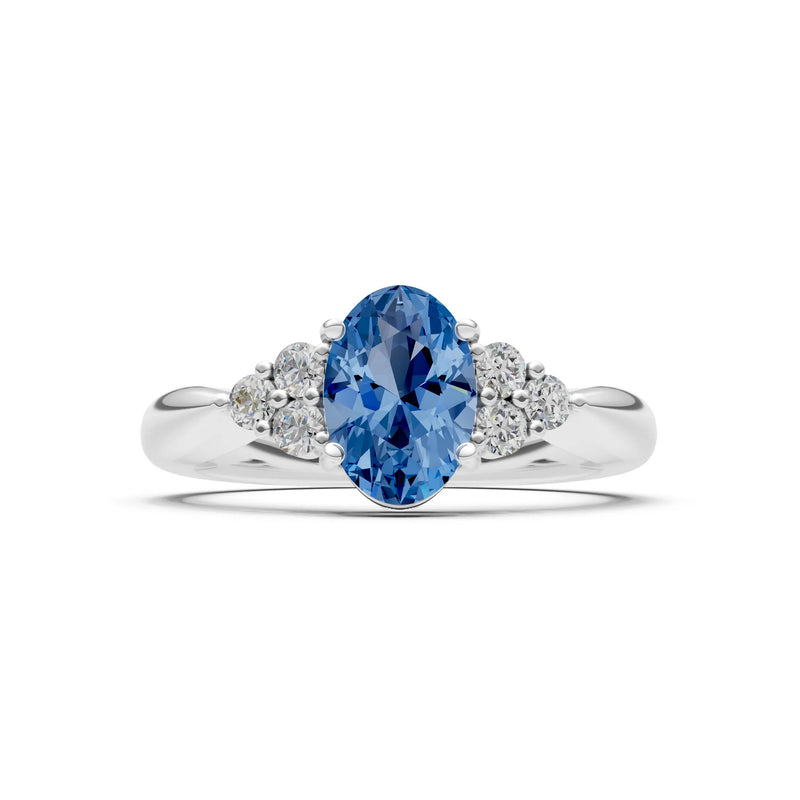 Oval Antique Inspired Design Engagement Ring