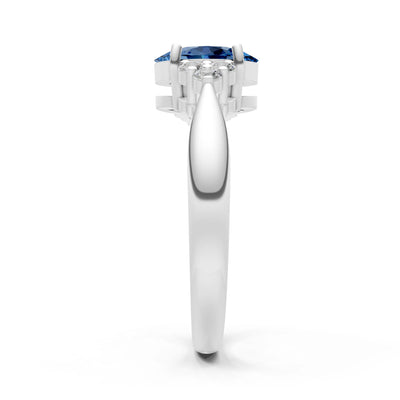 Oval Antique Inspired Design Engagement Ring