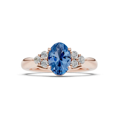 Oval Antique Inspired Design Engagement Ring