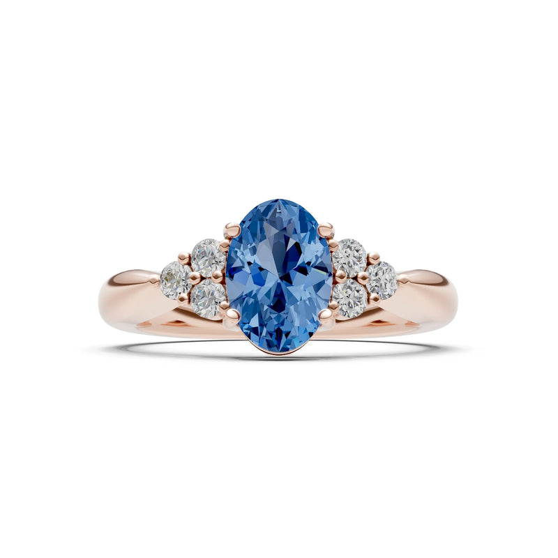 Oval Antique Inspired Design Engagement Ring