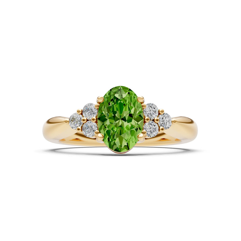 Oval Antique Inspired Design Engagement Ring