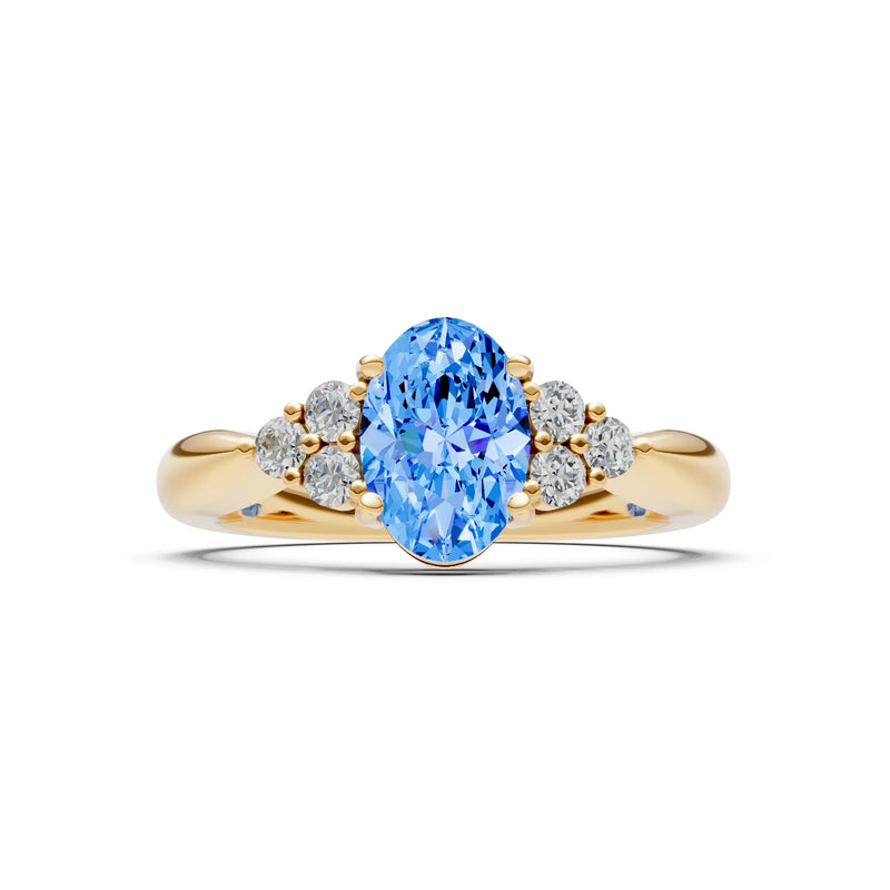 Oval Antique Inspired Design Engagement Ring