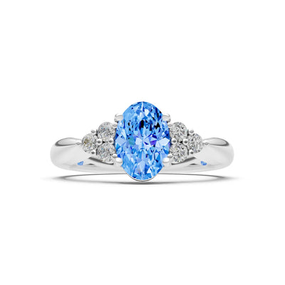 Oval Antique Inspired Design Engagement Ring