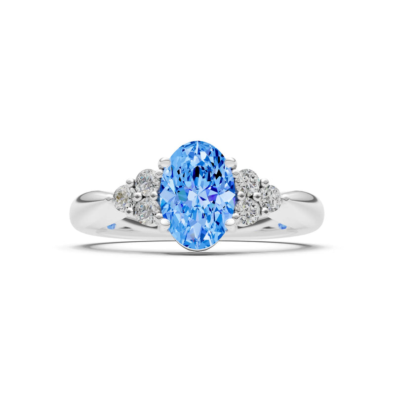 Oval Antique Inspired Design Engagement Ring
