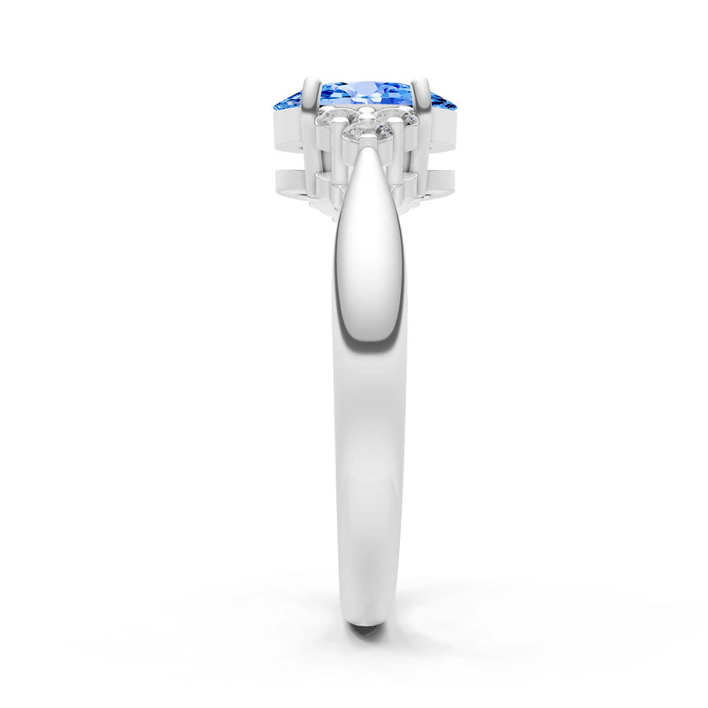 Oval Antique Inspired Design Engagement Ring