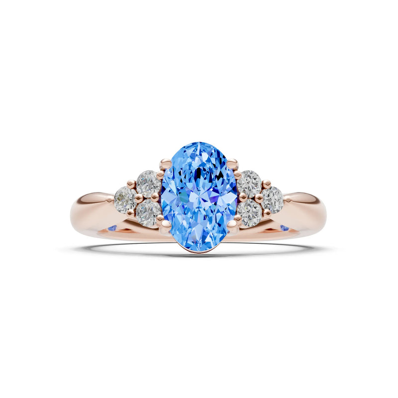 Oval Antique Inspired Design Engagement Ring