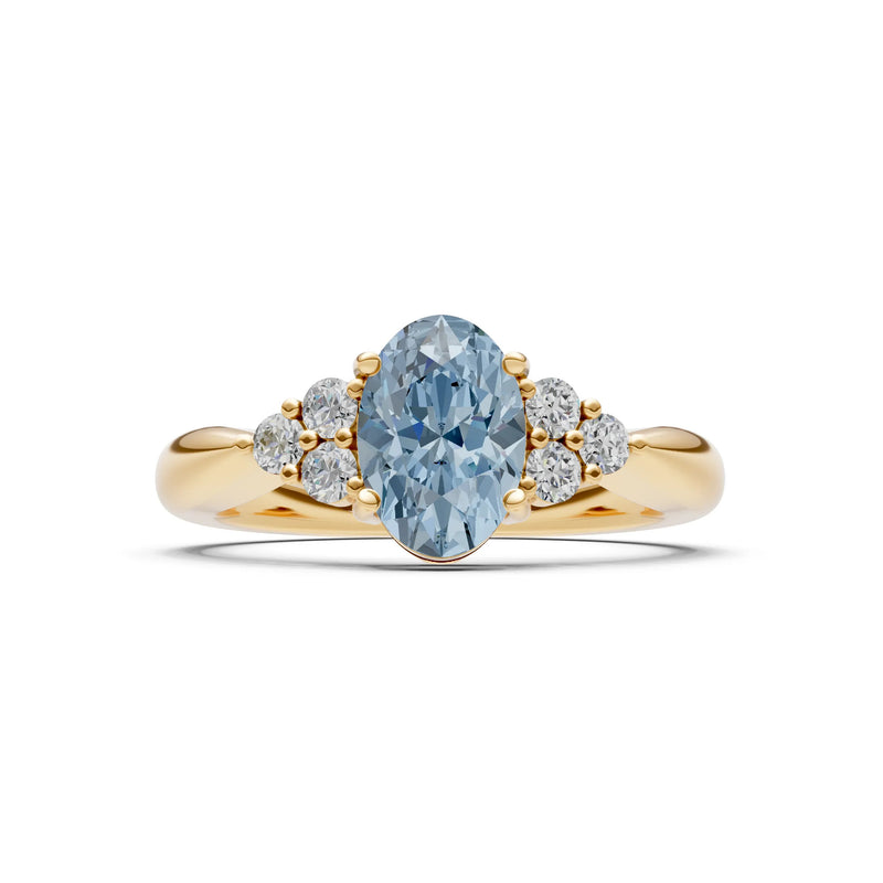 Oval Antique Inspired Design Engagement Ring
