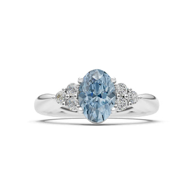 Oval Antique Inspired Design Engagement Ring