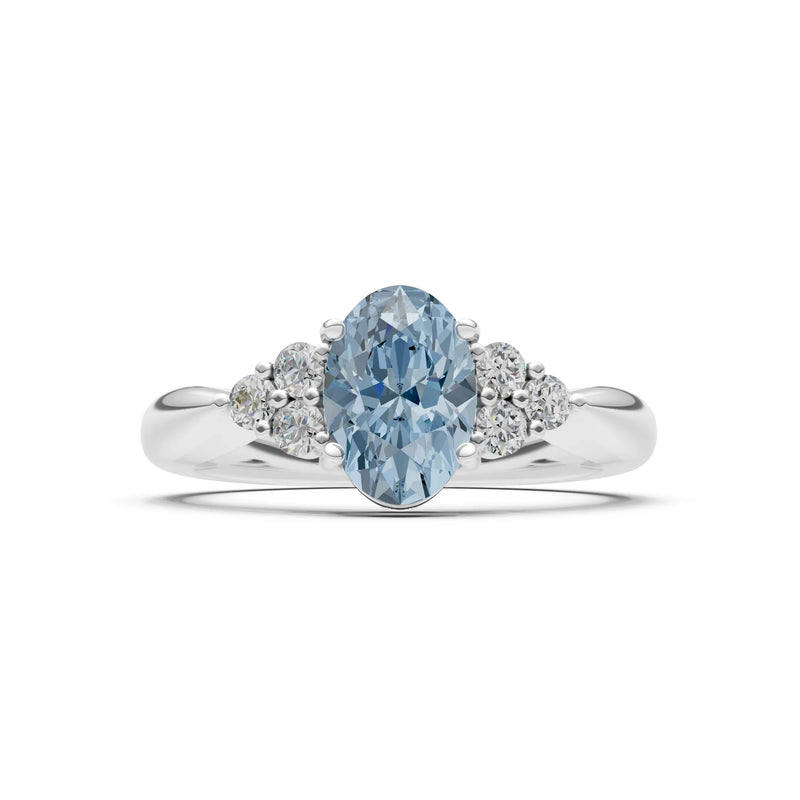 Oval Antique Inspired Design Engagement Ring