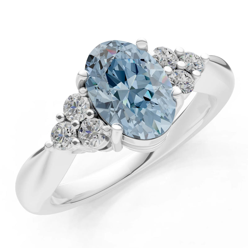 Oval Antique Inspired Design Engagement Ring