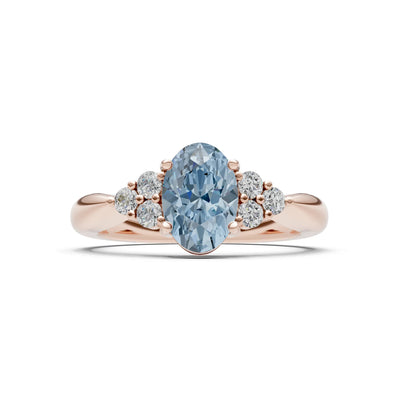 Oval Antique Inspired Design Engagement Ring