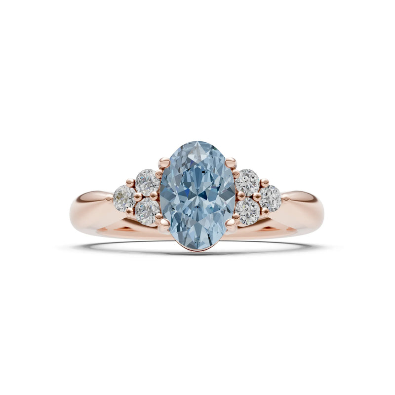 Oval Antique Inspired Design Engagement Ring