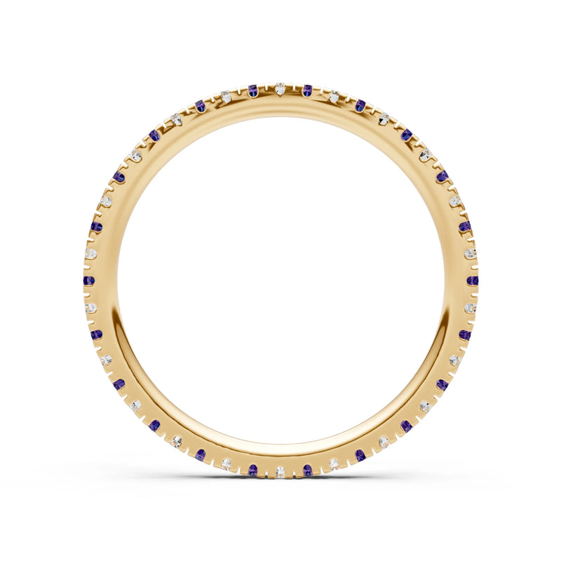 Thin Alternating Stone Stacking Band