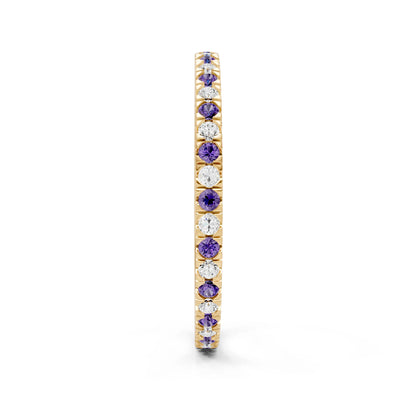 Thin Alternating Stone Stacking Band