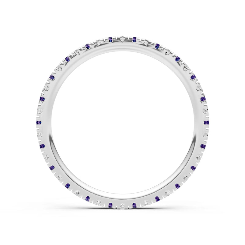 Thin Alternating Stone Stacking Band