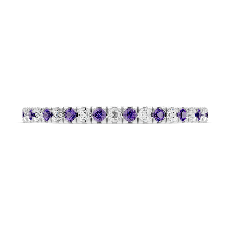 Thin Alternating Stone Stacking Band