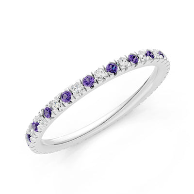 Thin Alternating Stone Stacking Band