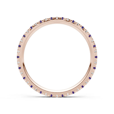 Thin Alternating Stone Stacking Band