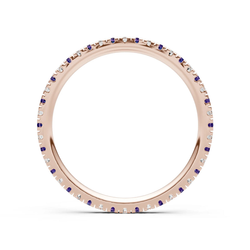 Thin Alternating Stone Stacking Band