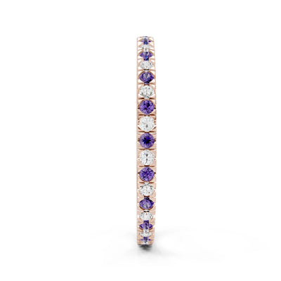 Thin Alternating Stone Stacking Band