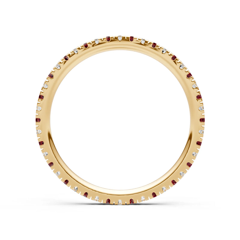 Thin Alternating Stone Stacking Band