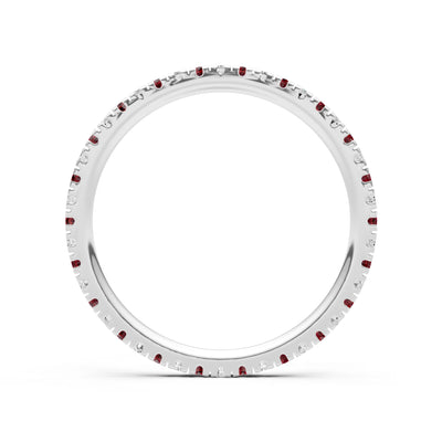 Thin Alternating Stone Stacking Band