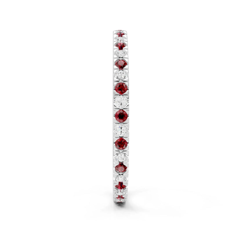 Thin Alternating Stone Stacking Band