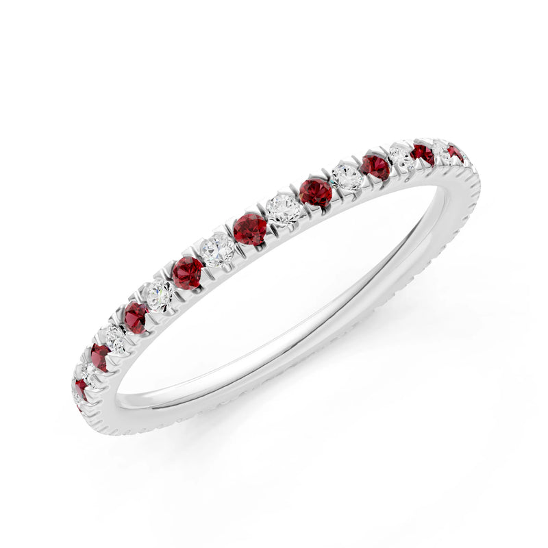 Thin Alternating Stone Stacking Band