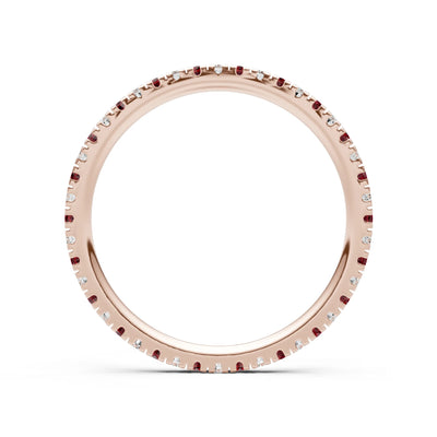 Thin Alternating Stone Stacking Band