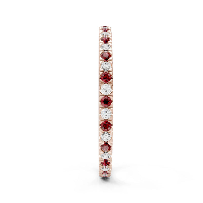 Thin Alternating Stone Stacking Band