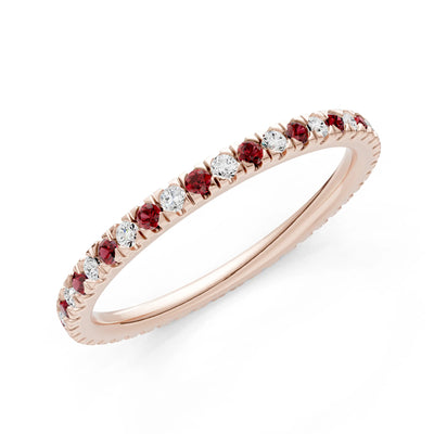 Thin Alternating Stone Stacking Band