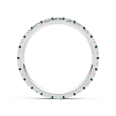 Thin Alternating Stone Stacking Band