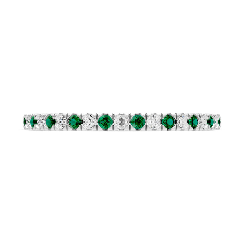 Thin Alternating Stone Stacking Band