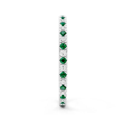 Thin Alternating Stone Stacking Band
