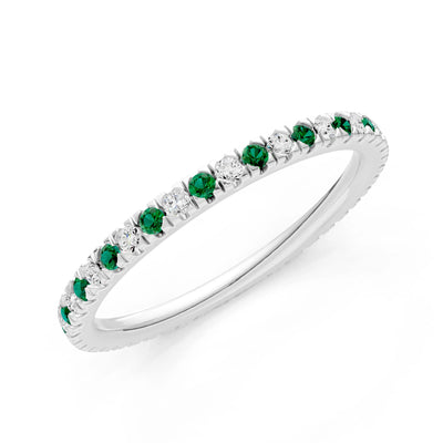 Thin Alternating Stone Stacking Band