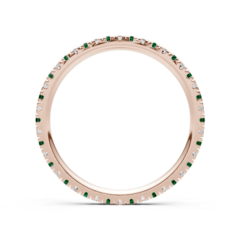 Thin Alternating Stone Stacking Band